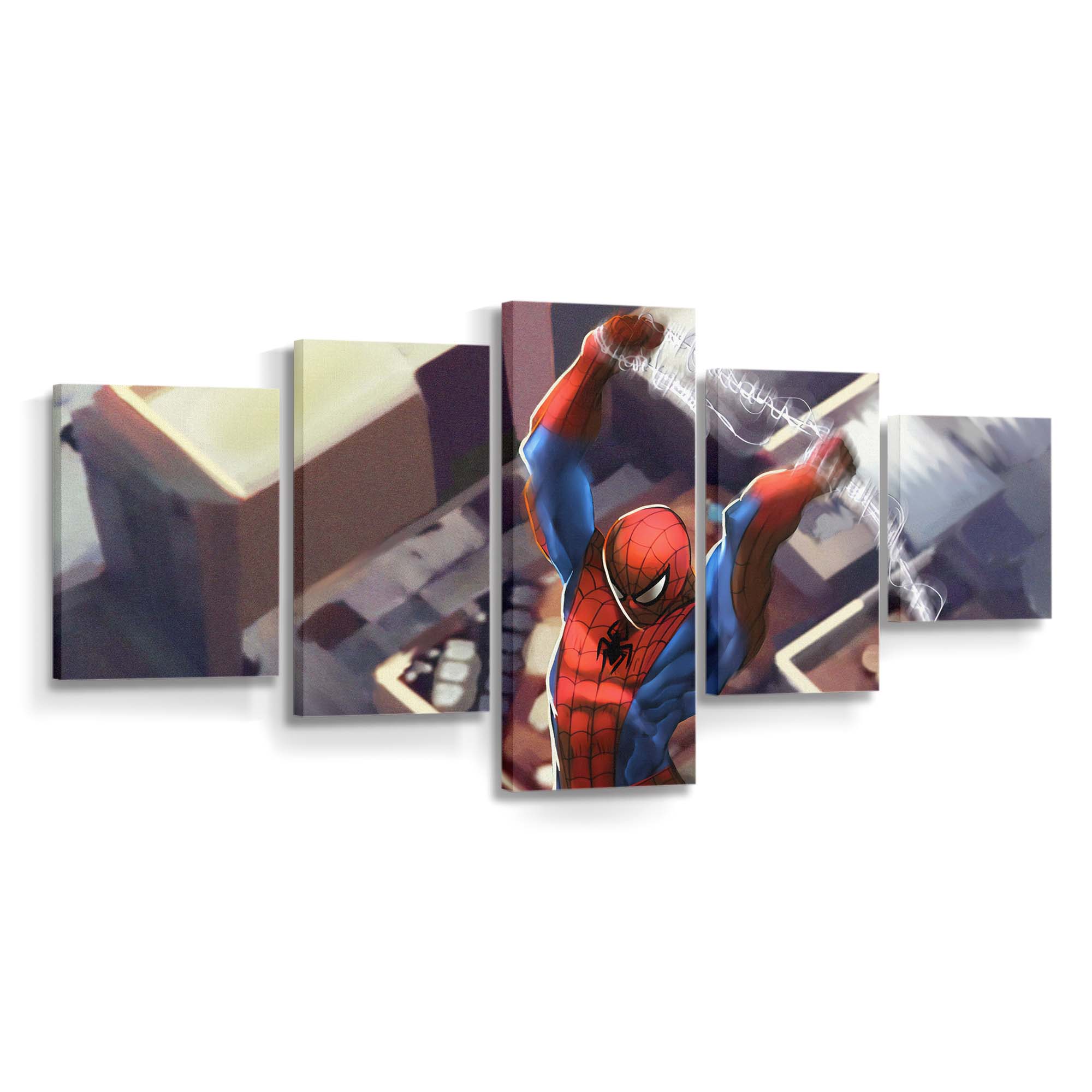 Spiderman Vs Venom Fight Leinwandbilder | Wanddeko Venom Leinwandbild