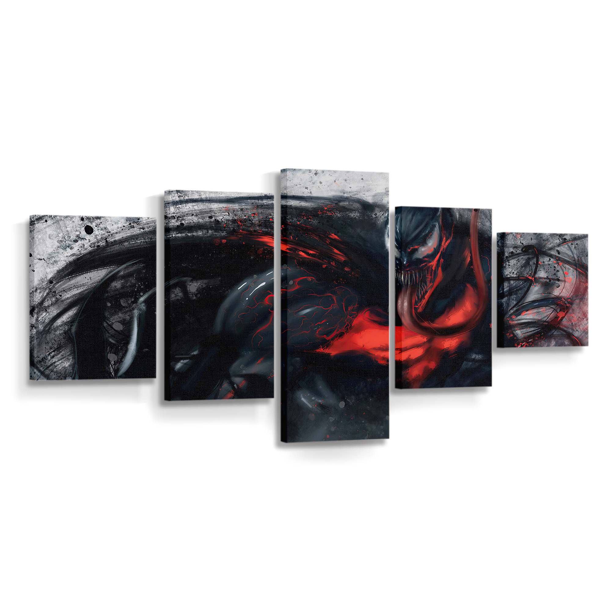 Venom 2020 Monochrome Leinwandbilder | Wanddeko Venom Leinwandbild