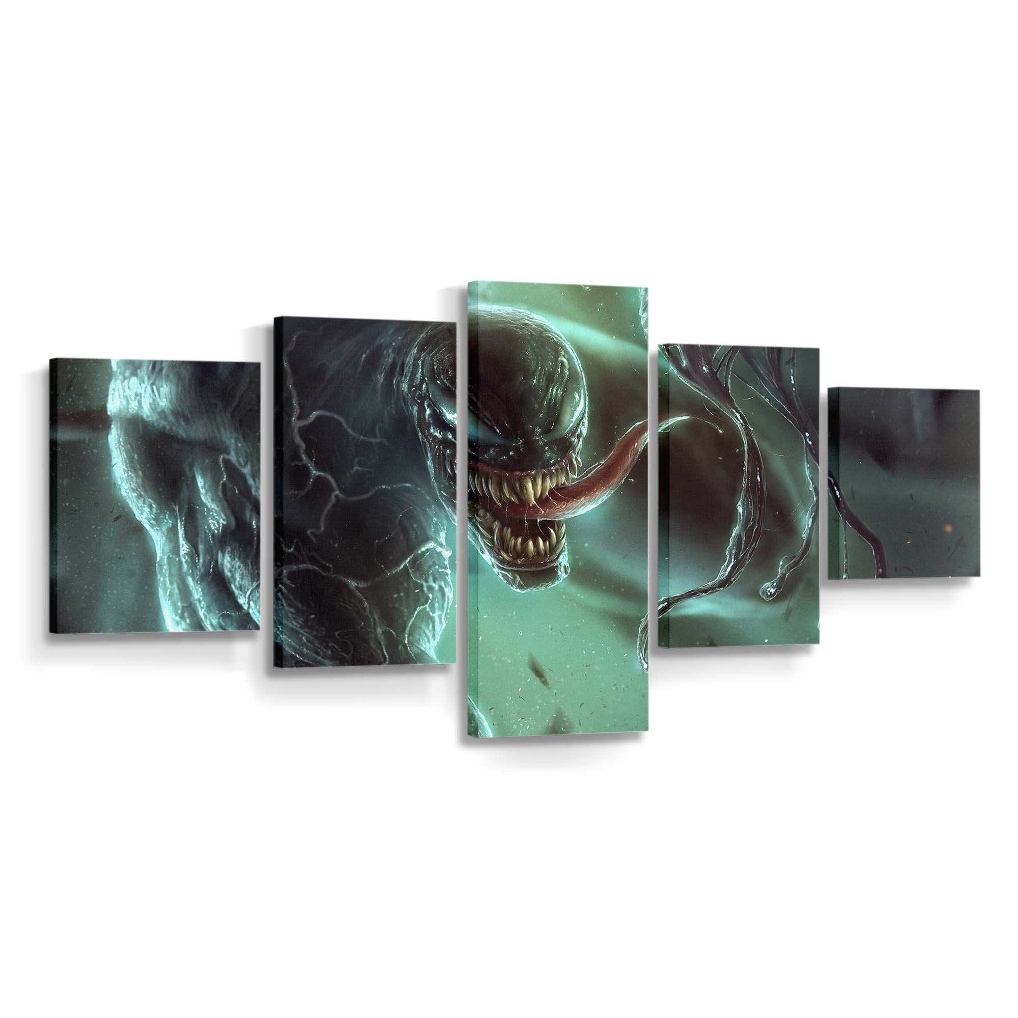 Venom Artwork 4 Leinwandbilder | Wanddeko Venom Leinwandbild