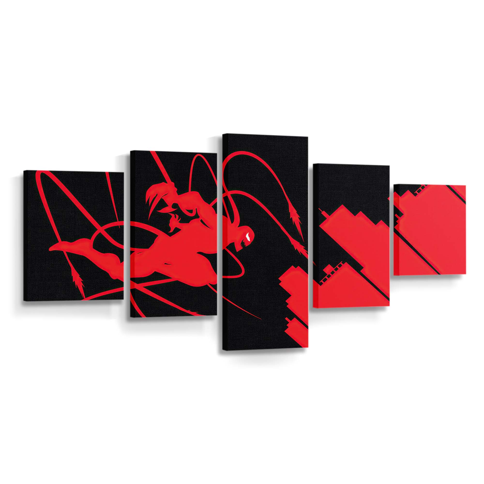 Venom Let There Be Carnage Red Minimal Leinwandbilder | Wanddeko Venom Leinwandbild