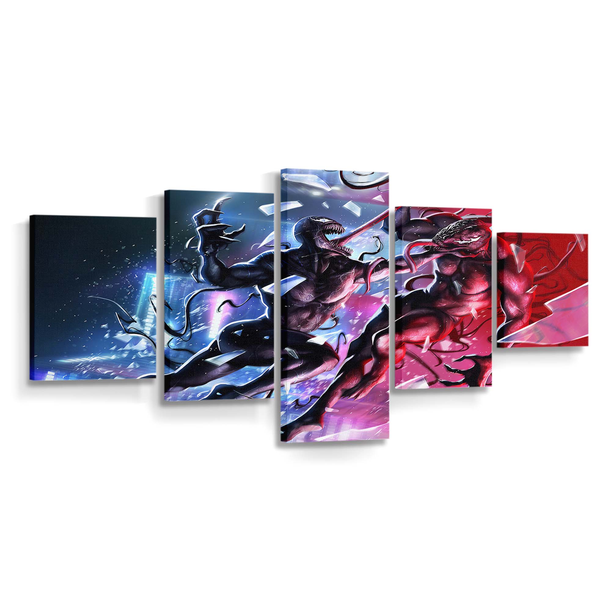 Venom Vs Carnage Leinwandbilder | Wanddeko Venom Leinwandbild