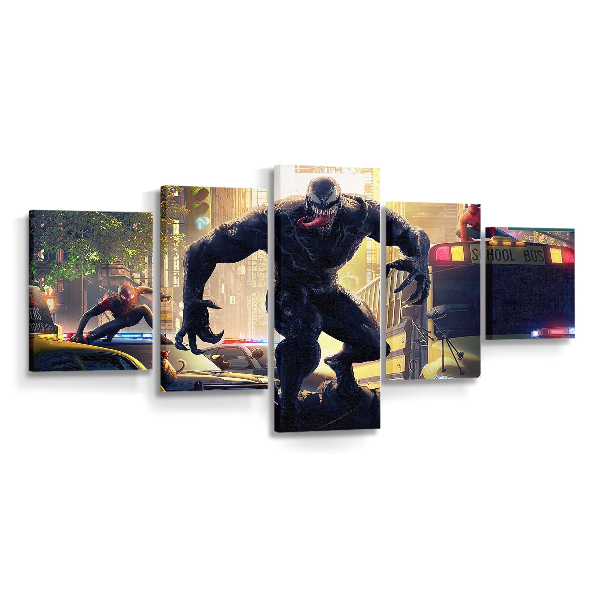 Venom Vs Spidermans Leinwandbilder | Wanddeko Venom Leinwandbild