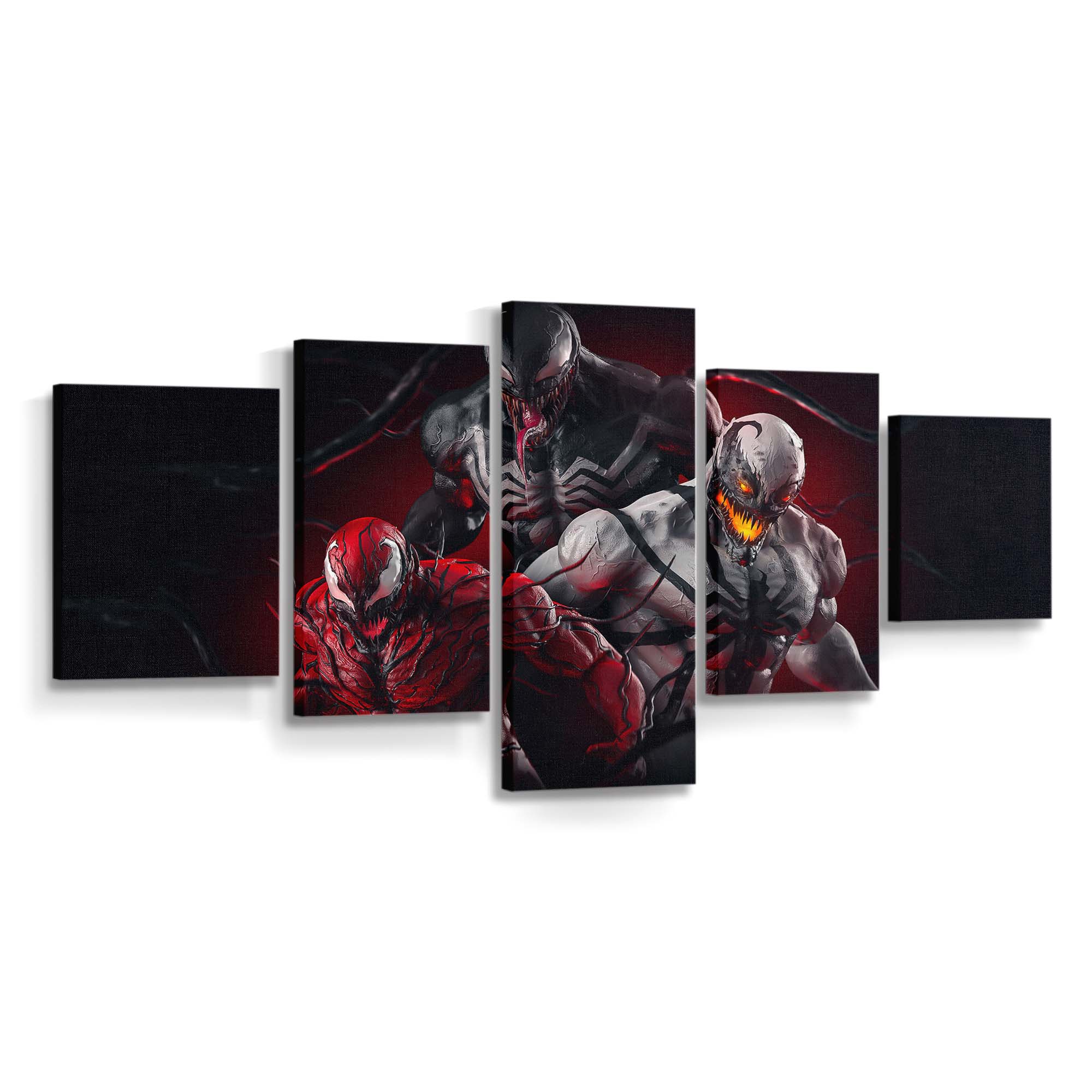 Venom X Carnage X Antivenom Leinwandbilder | Wanddeko Venom Leinwandbild