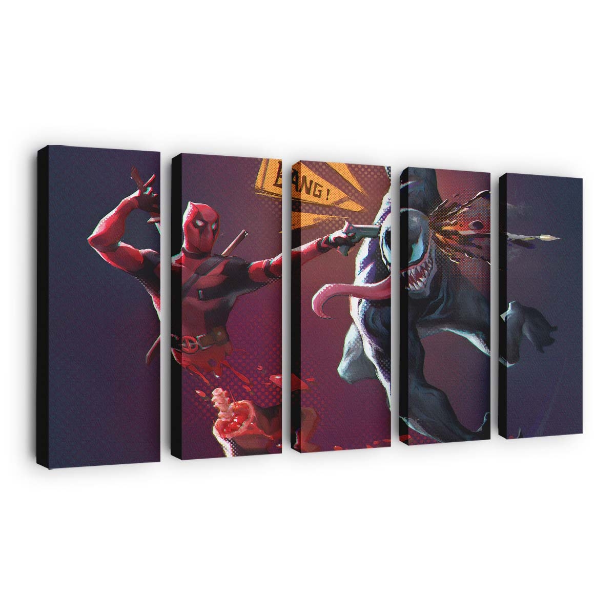 Deadpool And Venom Leinwandbilder | Wanddeko