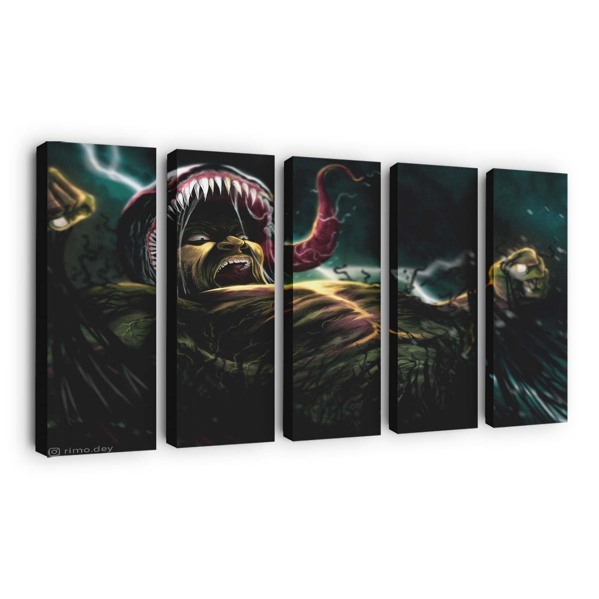 Hulk Into Venom Leinwandbilder | Wanddeko