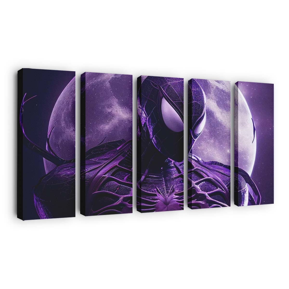 Purple Spidey Venom Leinwandbilder | Wanddeko