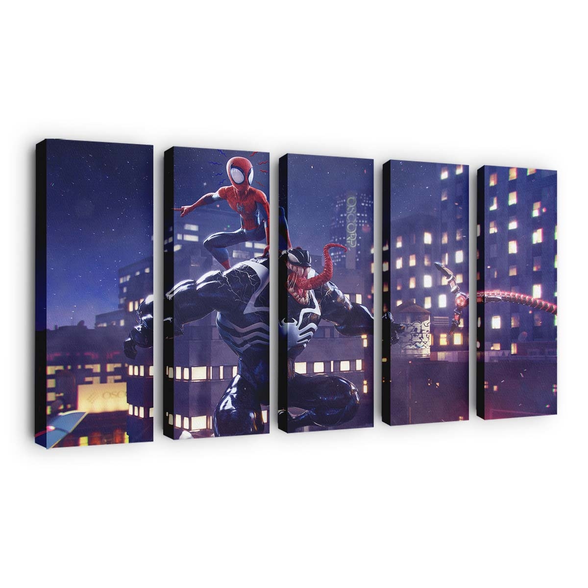 Spider Man Vs Venom Artwork Leinwandbilder | Wanddeko