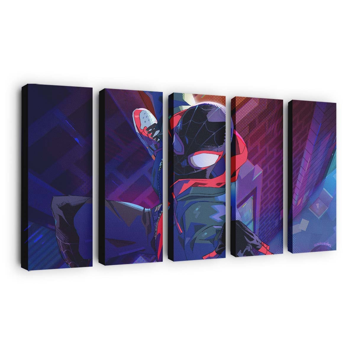 Spiderman Playing A Prank On Venom Leinwandbilder | Wanddeko