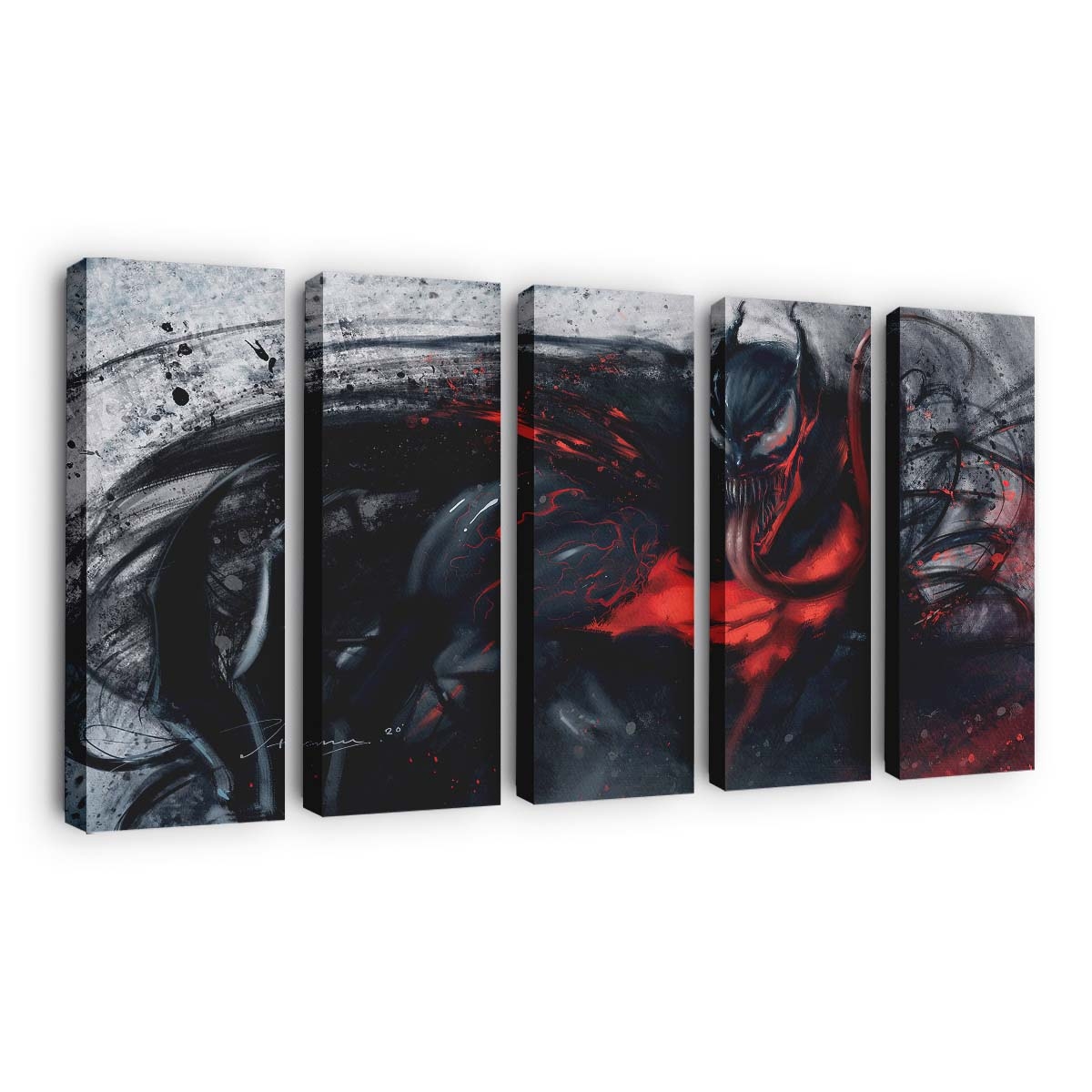 Venom 2020 Monochrome Leinwandbilder | Wanddeko