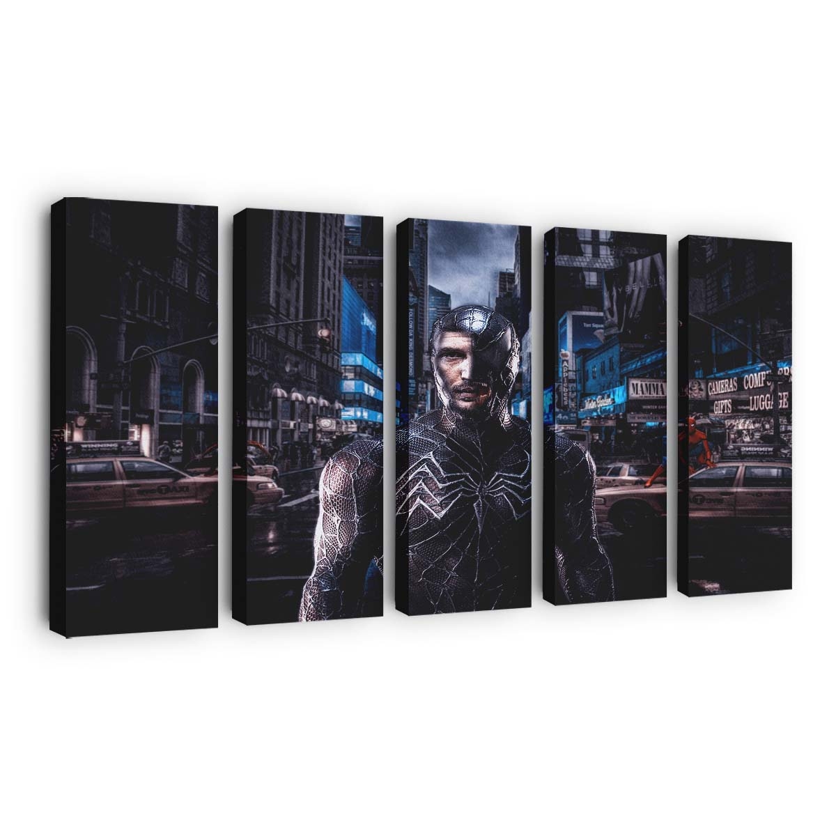 Venom Seeking Through City Leinwandbilder | Wanddeko