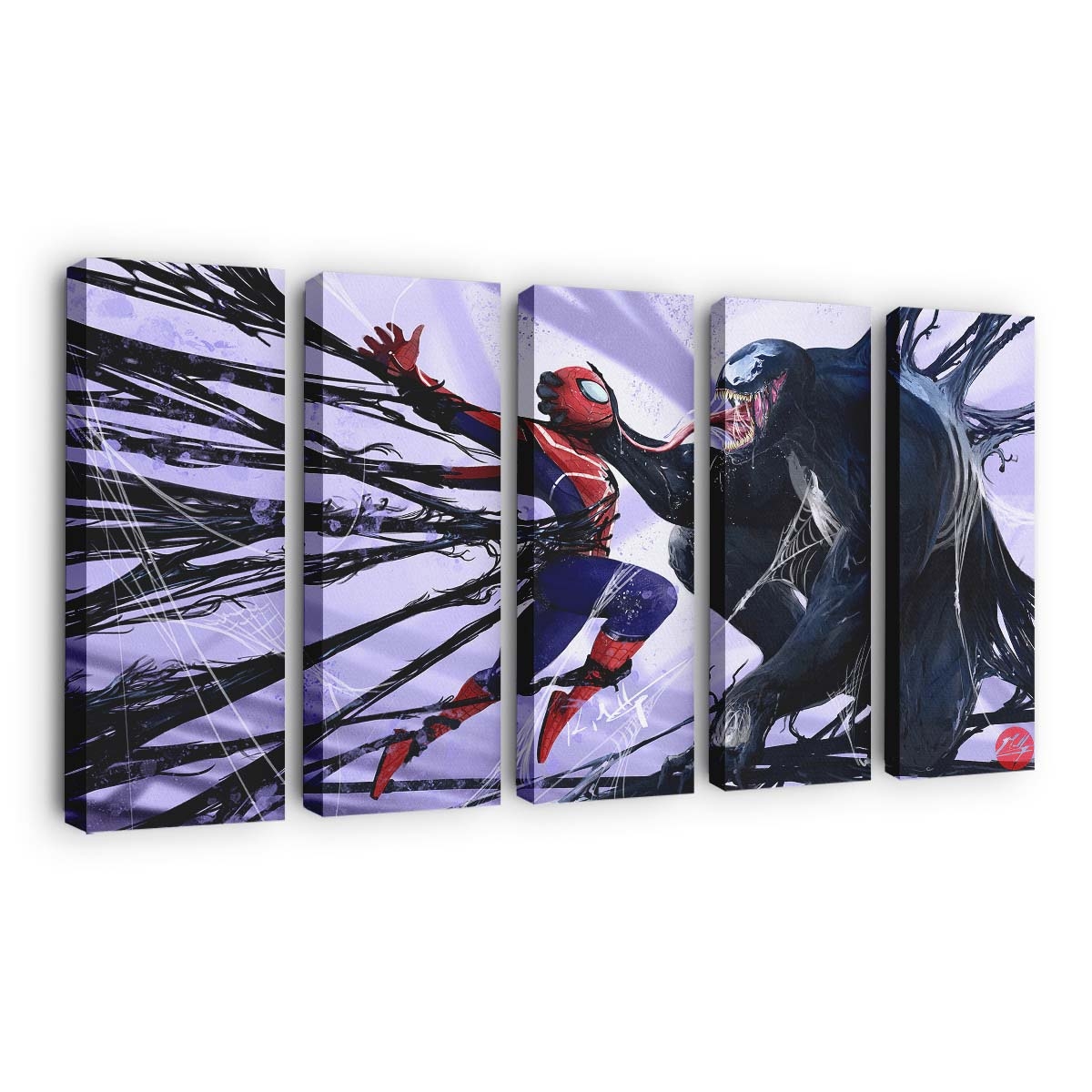 Venom Vs Spider Man Leinwandbilder | Wanddeko