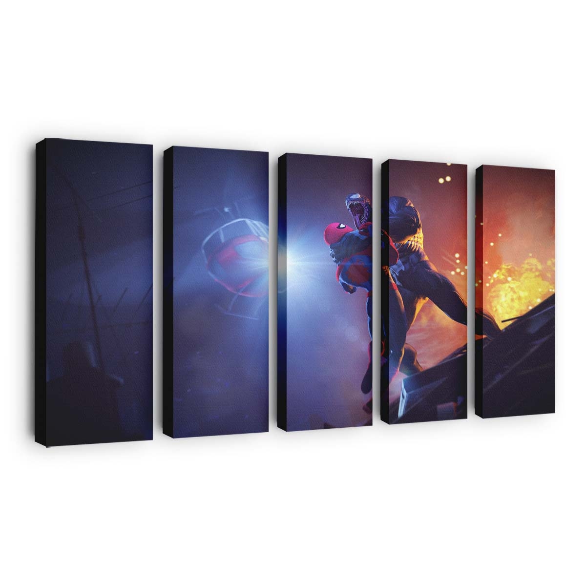 Venom Vs Spiderman Face Off Leinwandbilder | Wanddeko