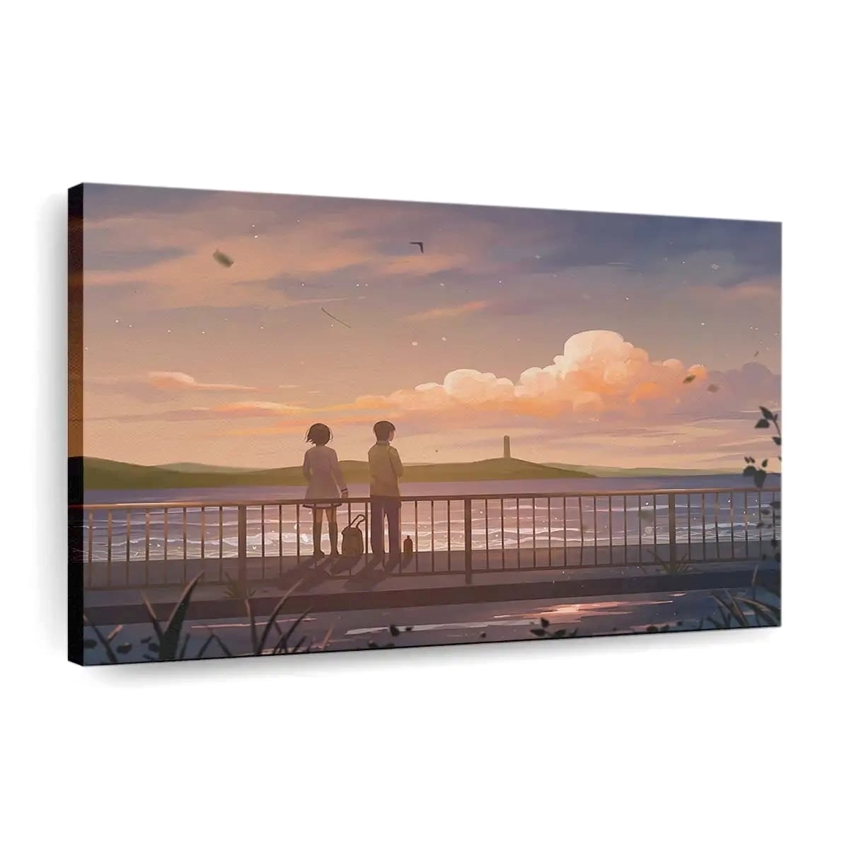 Anime Couple Lets Talk Anime Madchen - Leinwand - Leinwandbilder