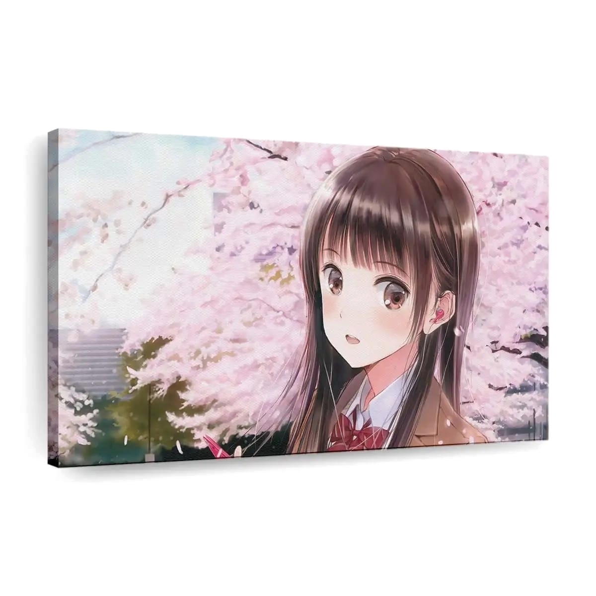 Anime Cute School Girl Anime Madchen - Leinwand - Leinwandbilder