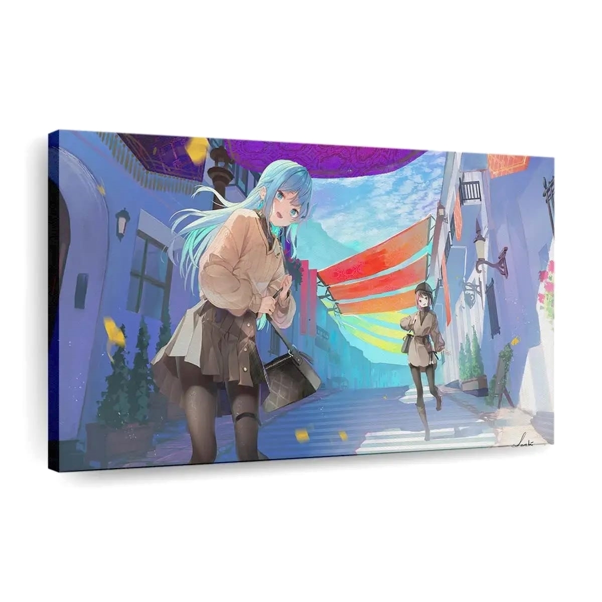 Anime Girl After School Anime Madchen - Leinwand - Leinwandbilder