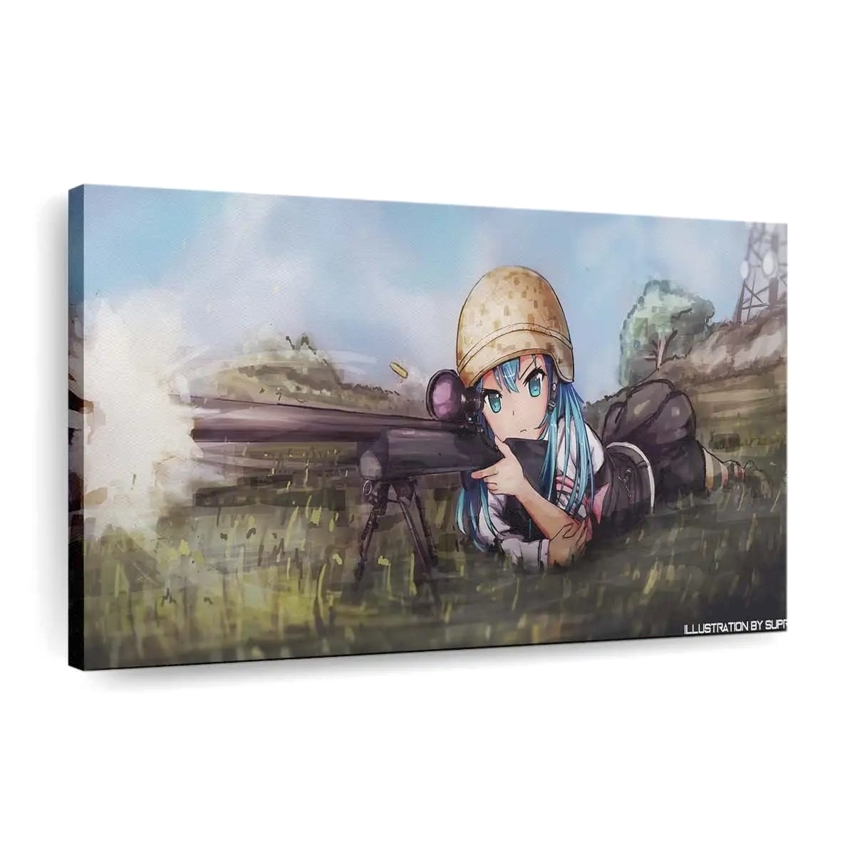 Anime Girl Pubg Anime Madchen - Leinwand - Leinwandbilder