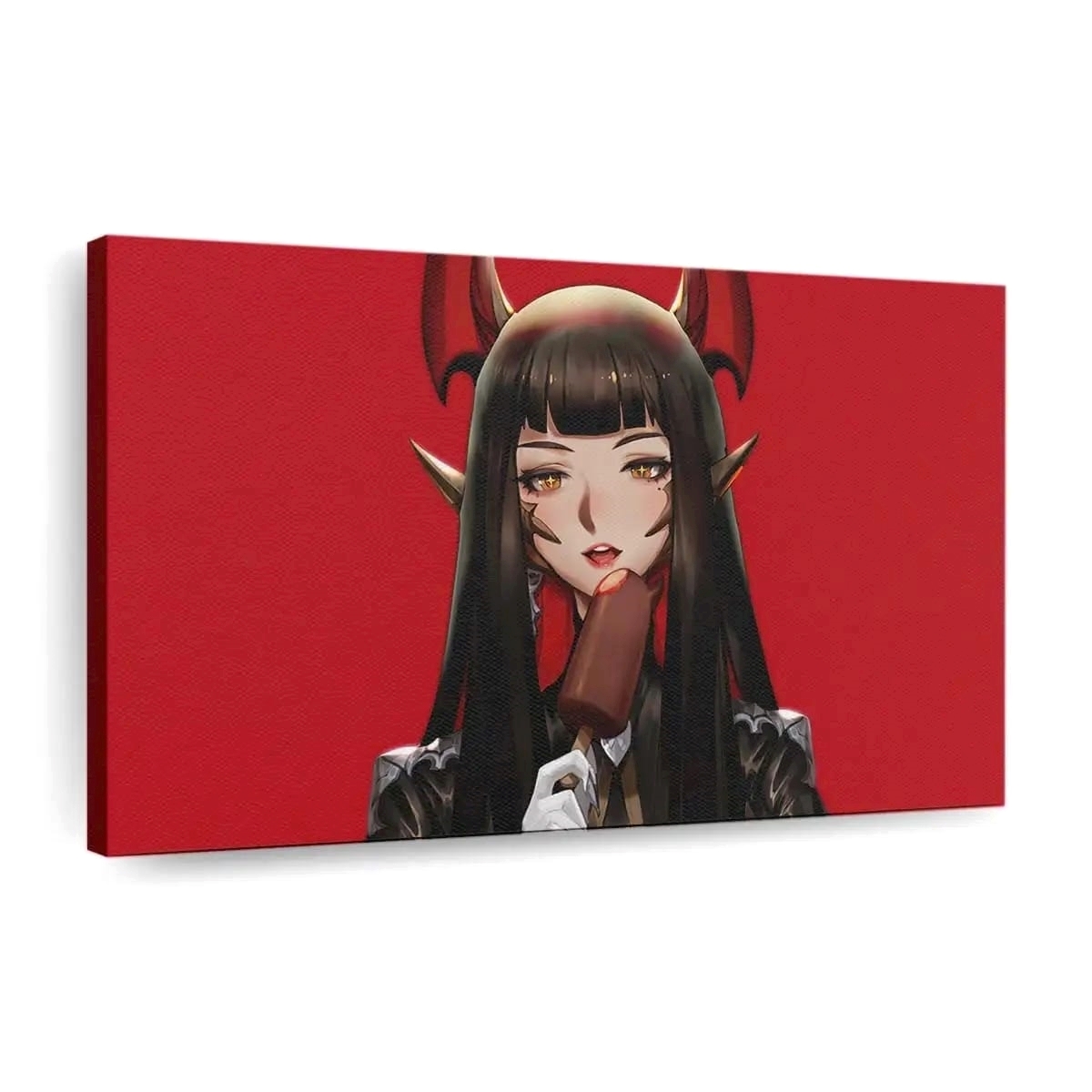 Red Demon Anime Girl Anime Madchen - Leinwand - Leinwandbilder