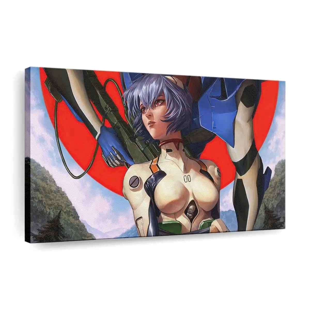 Rei Ayanami Neon Genesis Evangelion Anime Madchen - Leinwand - Leinwandbilder