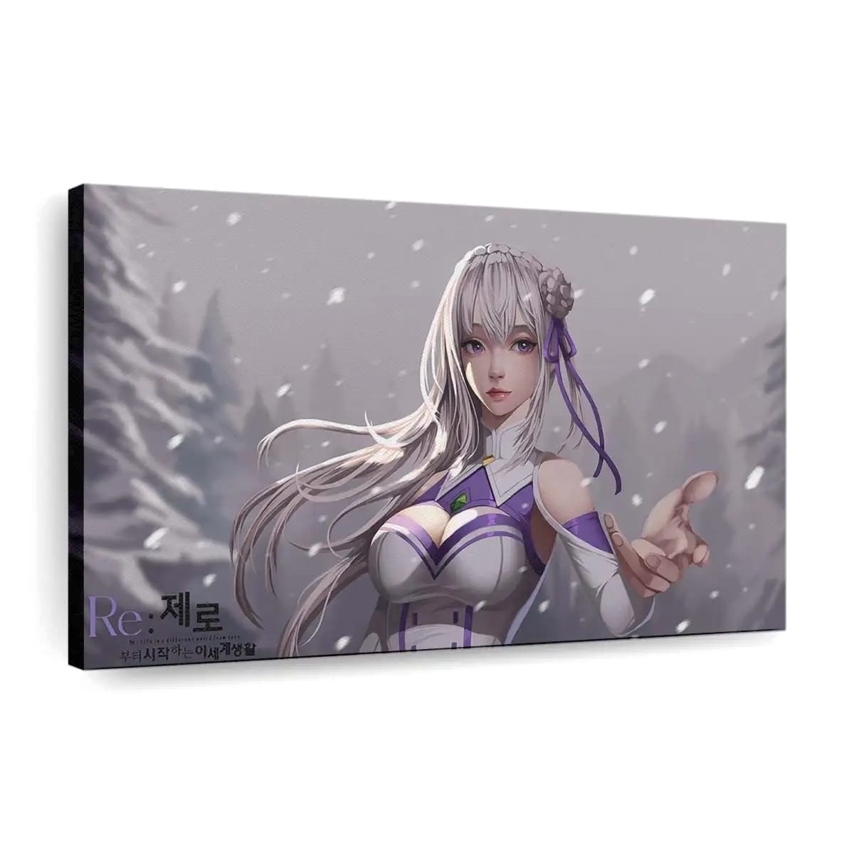 Rezero Emilia Fanart Anime Madchen - Leinwand - Leinwandbilder