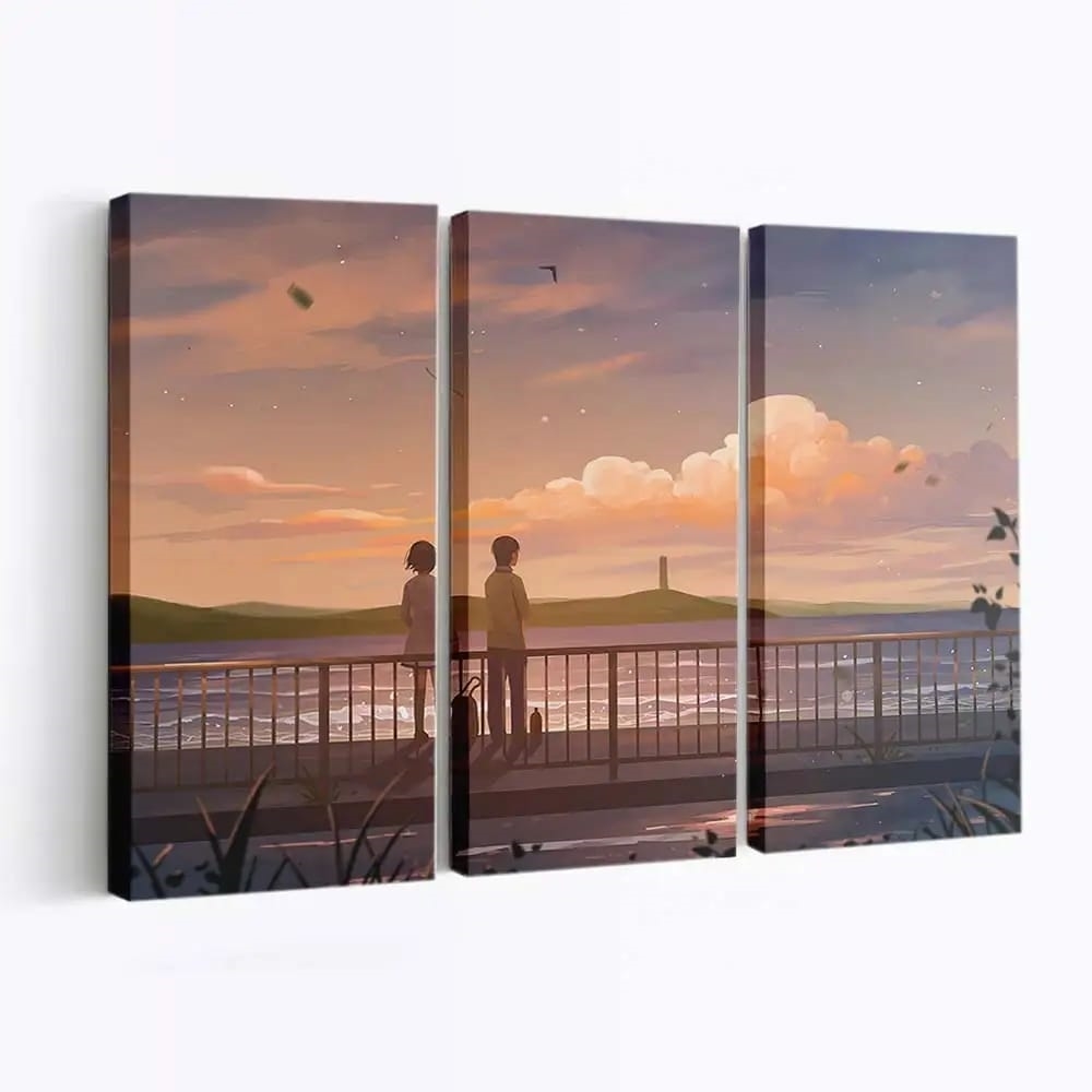 Anime Couple Lets Talk Anime Madchen - Leinwand - Leinwandbilder