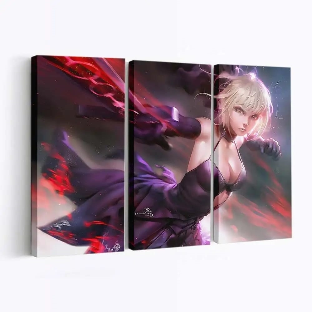 Anime Fate Grand Order Saber Fate Series Anime Madchen - Leinwand - Leinwandbilder