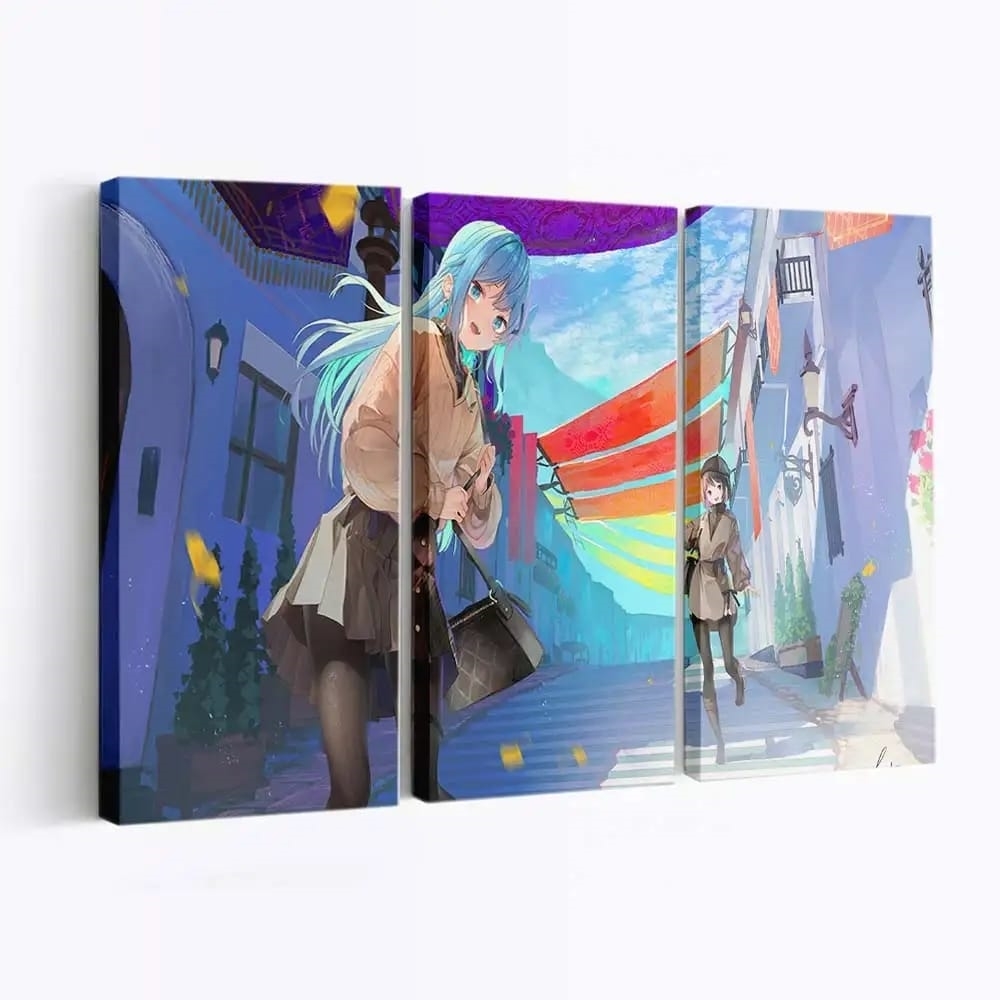 Anime Girl After School Anime Madchen - Leinwand - Leinwandbilder