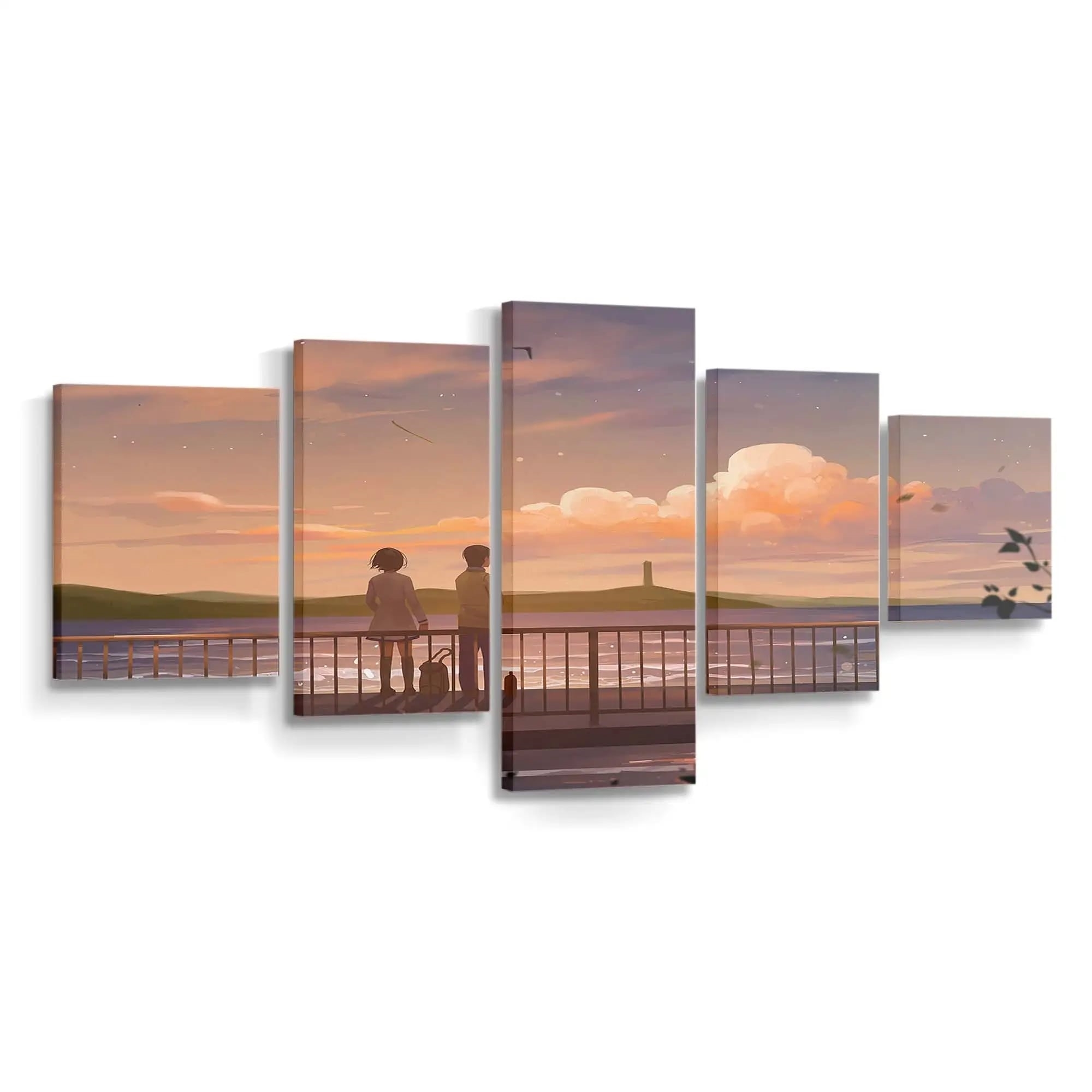 Anime Couple Lets Talk Anime Madchen - Leinwand - Leinwandbilder