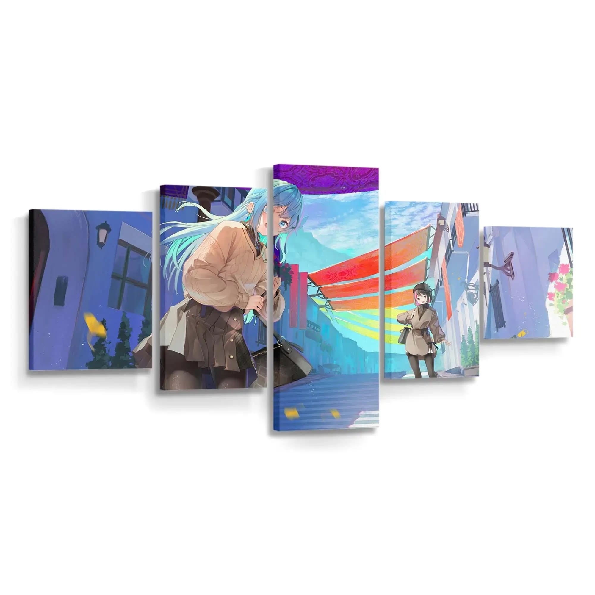 Anime Girl After School Anime Madchen - Leinwand - Leinwandbilder