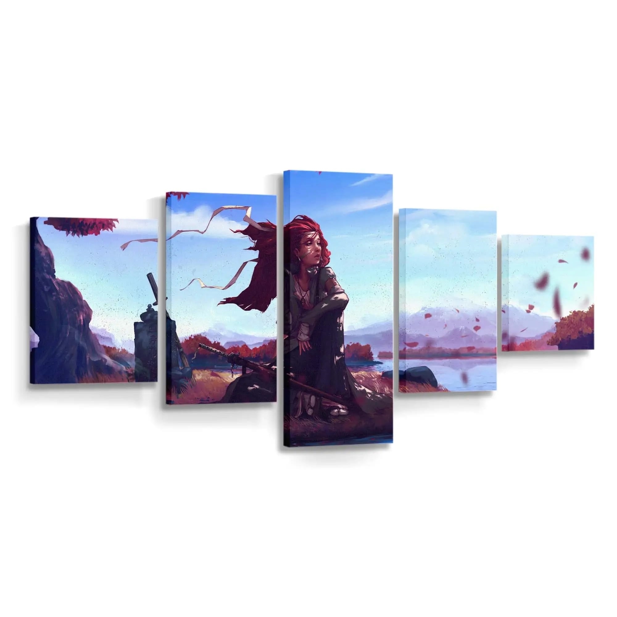 Redhead Anime Girl Anime Madchen - Leinwand - Leinwandbilder