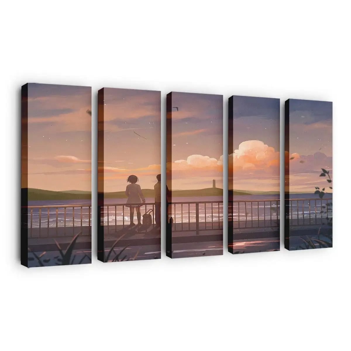 Anime Couple Lets Talk Anime Madchen - Leinwand - Leinwandbilder