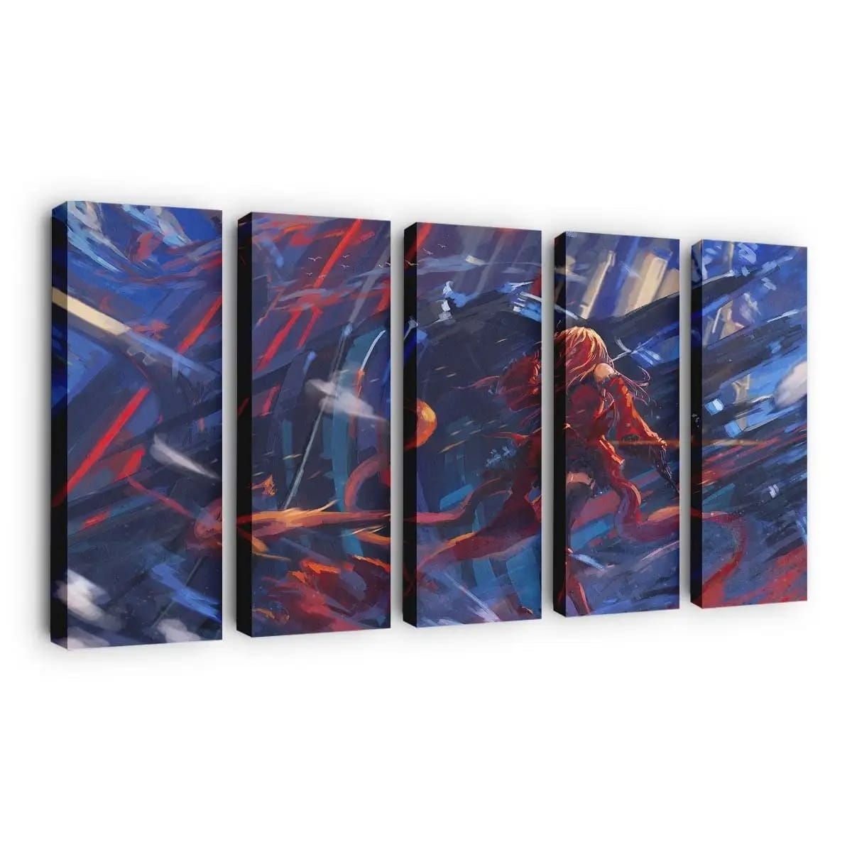 Anime Fantasia Girl Anime Madchen - Leinwand - Leinwandbilder