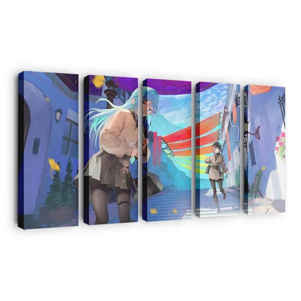 Anime Girl After School Anime Madchen - Leinwand - Leinwandbilder