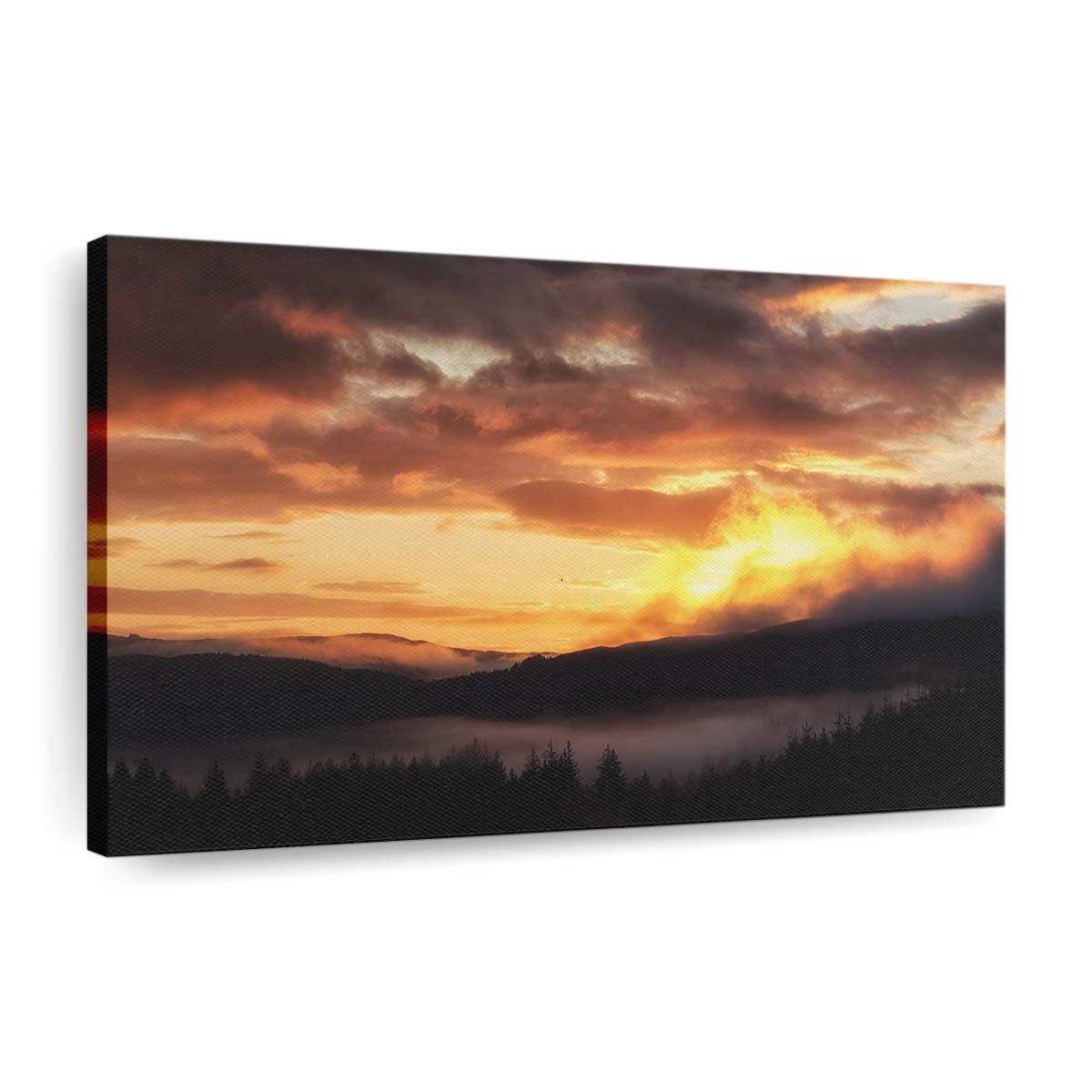 Sunrise Over The Trossachs Leinwand - Leinwandbilder